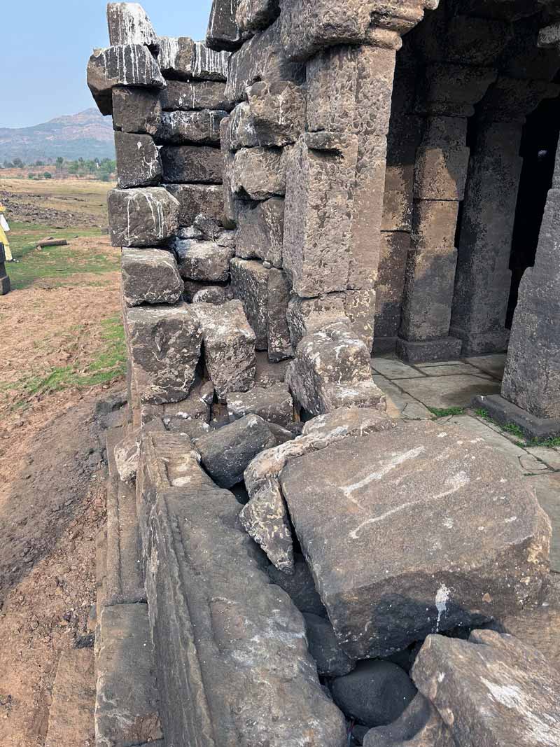 External wall of the temple
