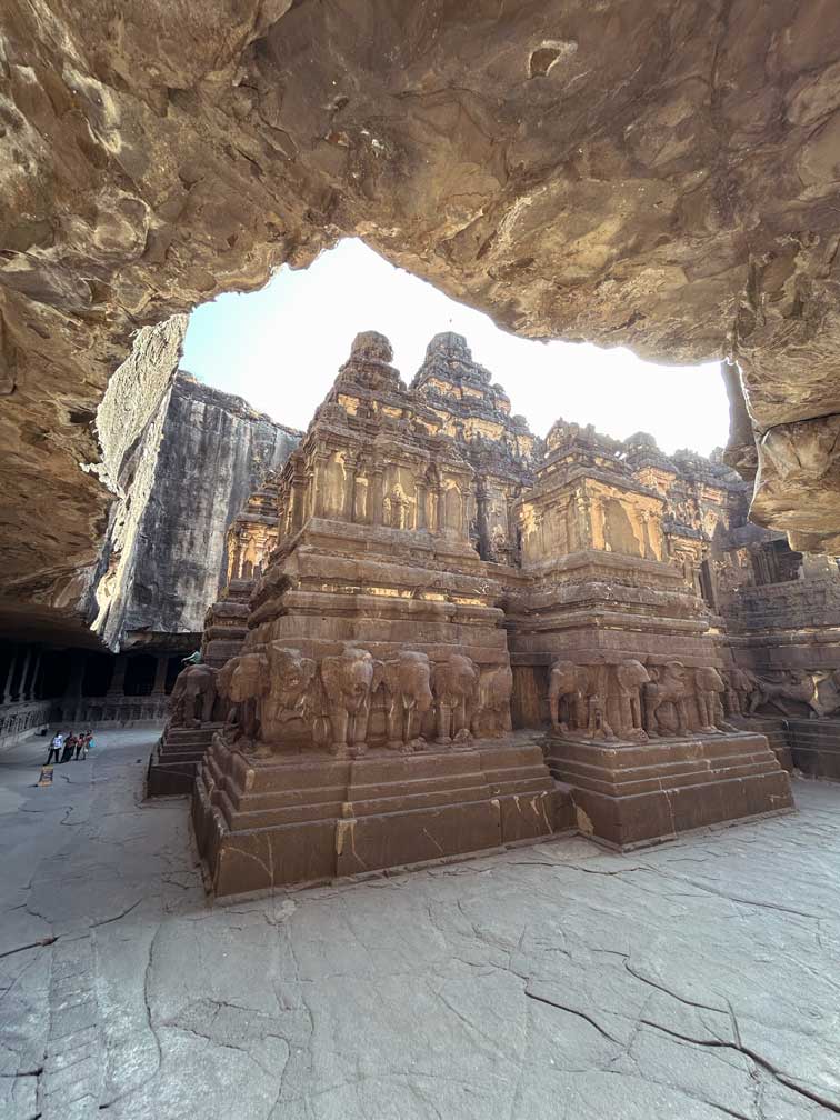 Photo taken from the side mandap of the temple