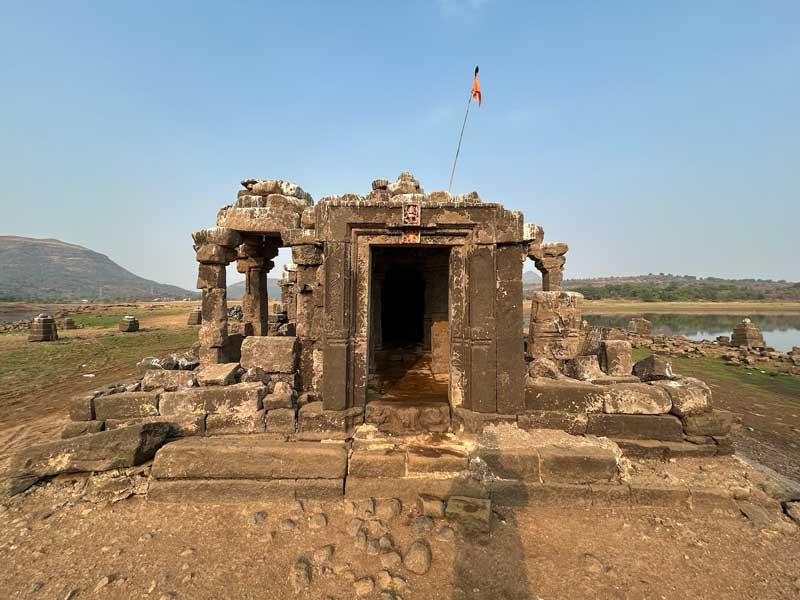 Temple from front. Entry to the temple
